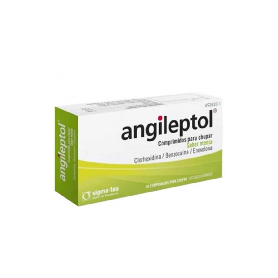 ANGILEPTOL 30 COMPRIMIDOS PARA CHUPAR MENTA CELIACOS