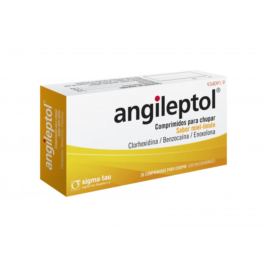 ANGILEPTOL 30 COMPRIMIDOS PARA CHUPAR MIEL-LIMON CELIACO