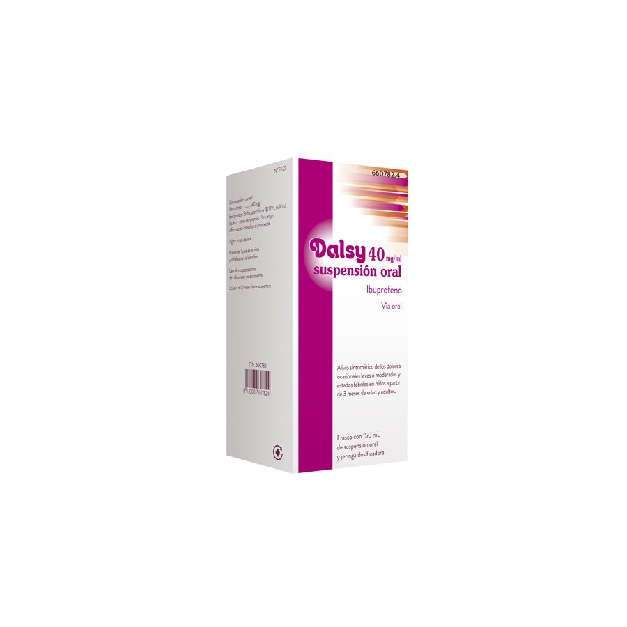 DALSY 40 MG/ML SUSPENSION ORAL 150 ML FRESA SIN