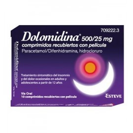 DOLOMIDINA 500/25 MG 10 COMPRIMIDOS RECUBIERTOS