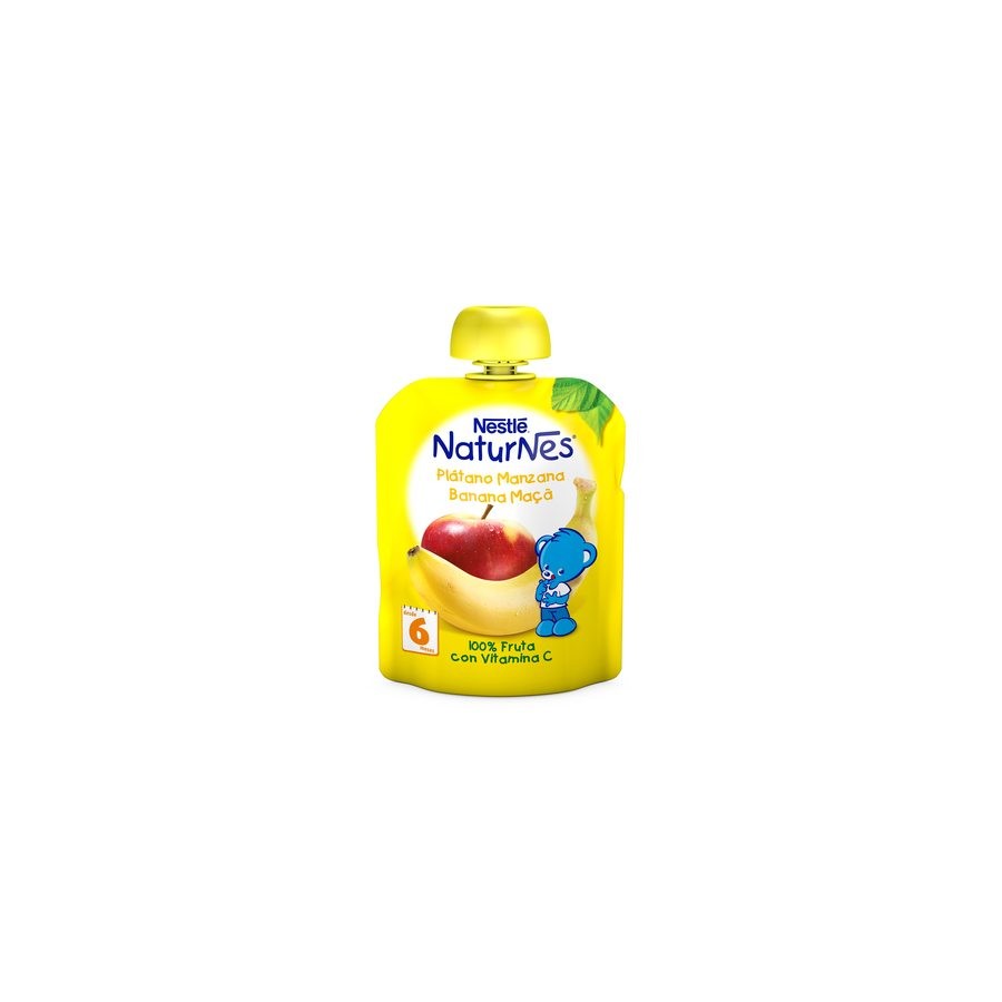 NESTLE NATURNES PLATANO MANZANA POUCH BOLSITA  9