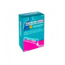 GAVISCON FORTE 24 SOBRES SUSPENSION ORAL 10 ML