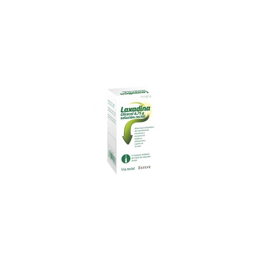 LAXADINA GLICEROL 6,75 G SOLUCION RECTAL 4 ENEMA