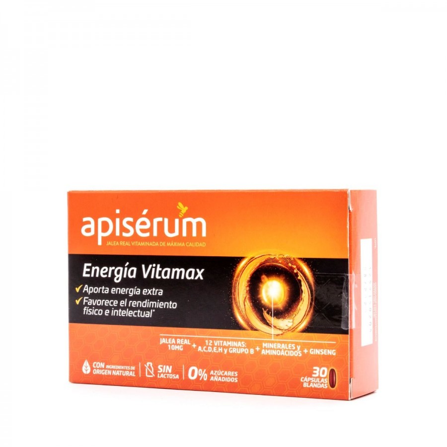 APISERUM ENERGIA VITAMAX 30 CAPSULAS BLANDAS